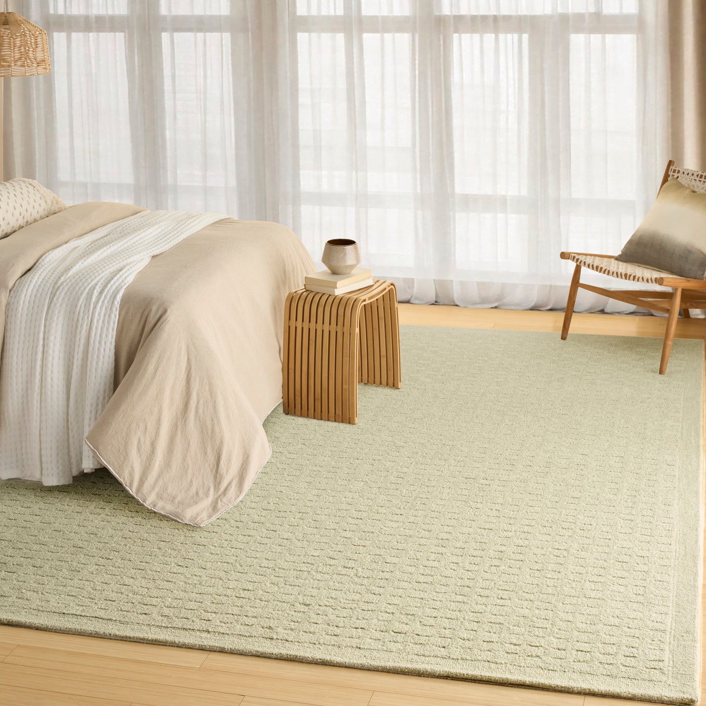DKNY Pure Grids  Light Green  Contemporary