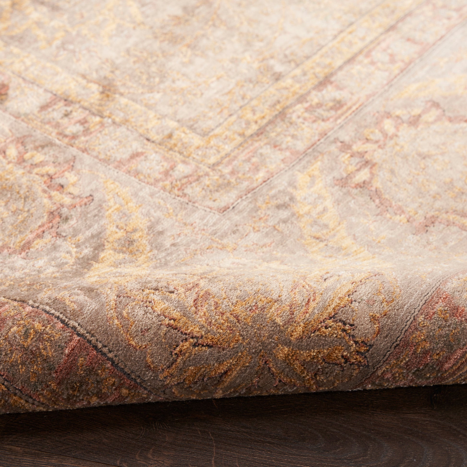 Nourison Home Luxurious  Taupe  Traditional