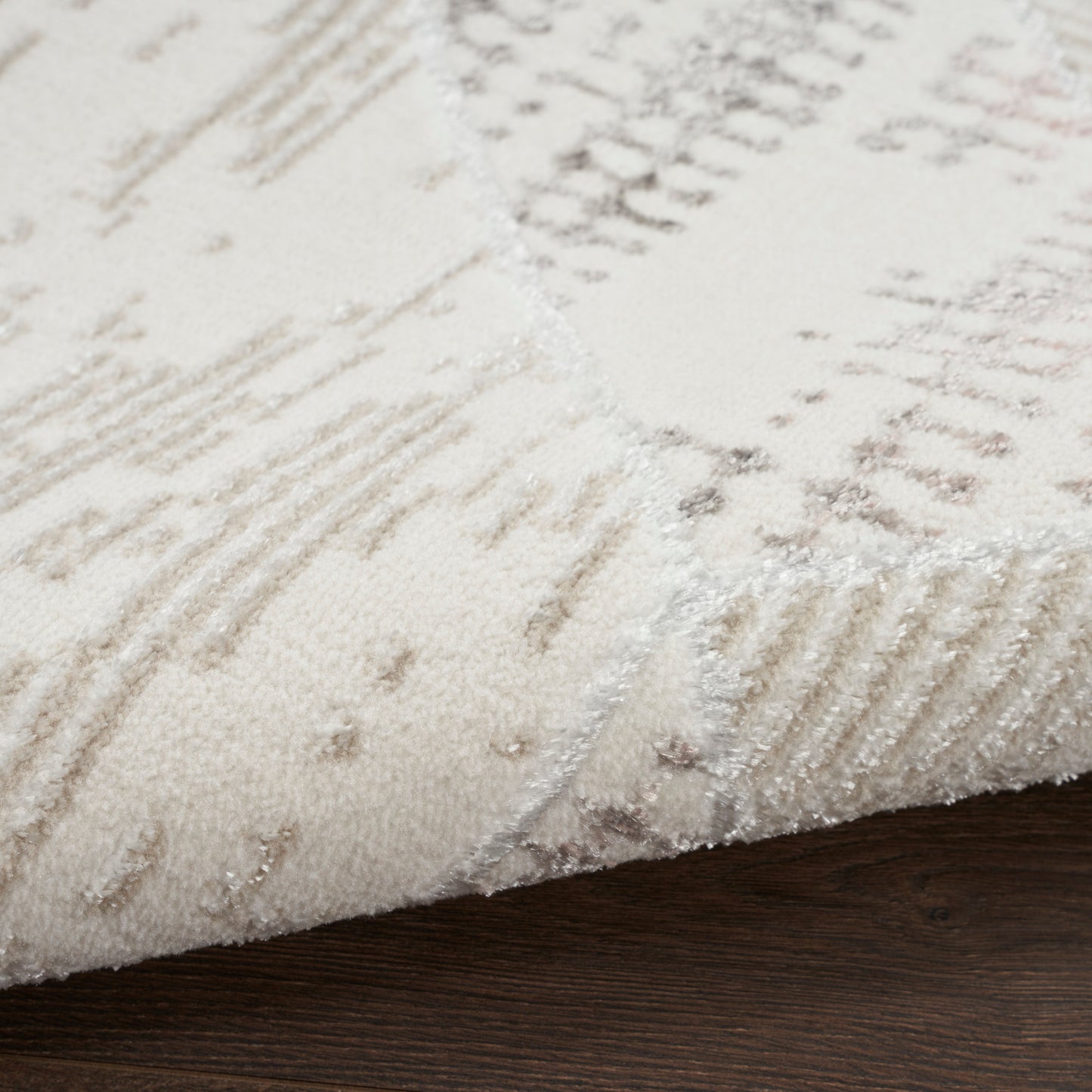 Nourison Home Glitz  Ivory Multicolor  Contemporary