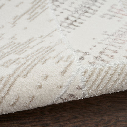Nourison Home Glitz  Ivory Multicolor  Contemporary