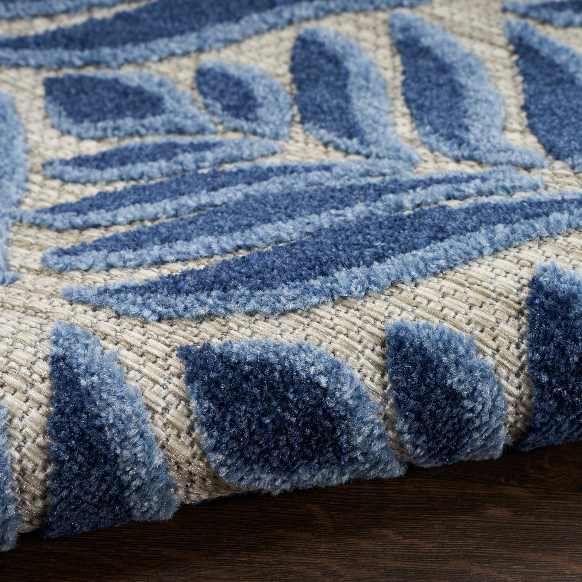 Nourison Home Aloha  Blue  Contemporary