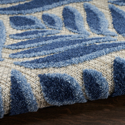 Nourison Home Aloha  Blue  Contemporary