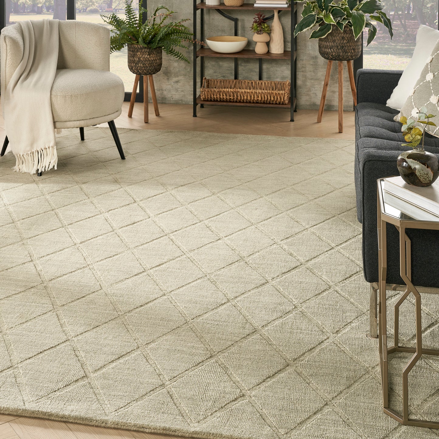 Nourison Home Wool Haven  Sage  Contemporary