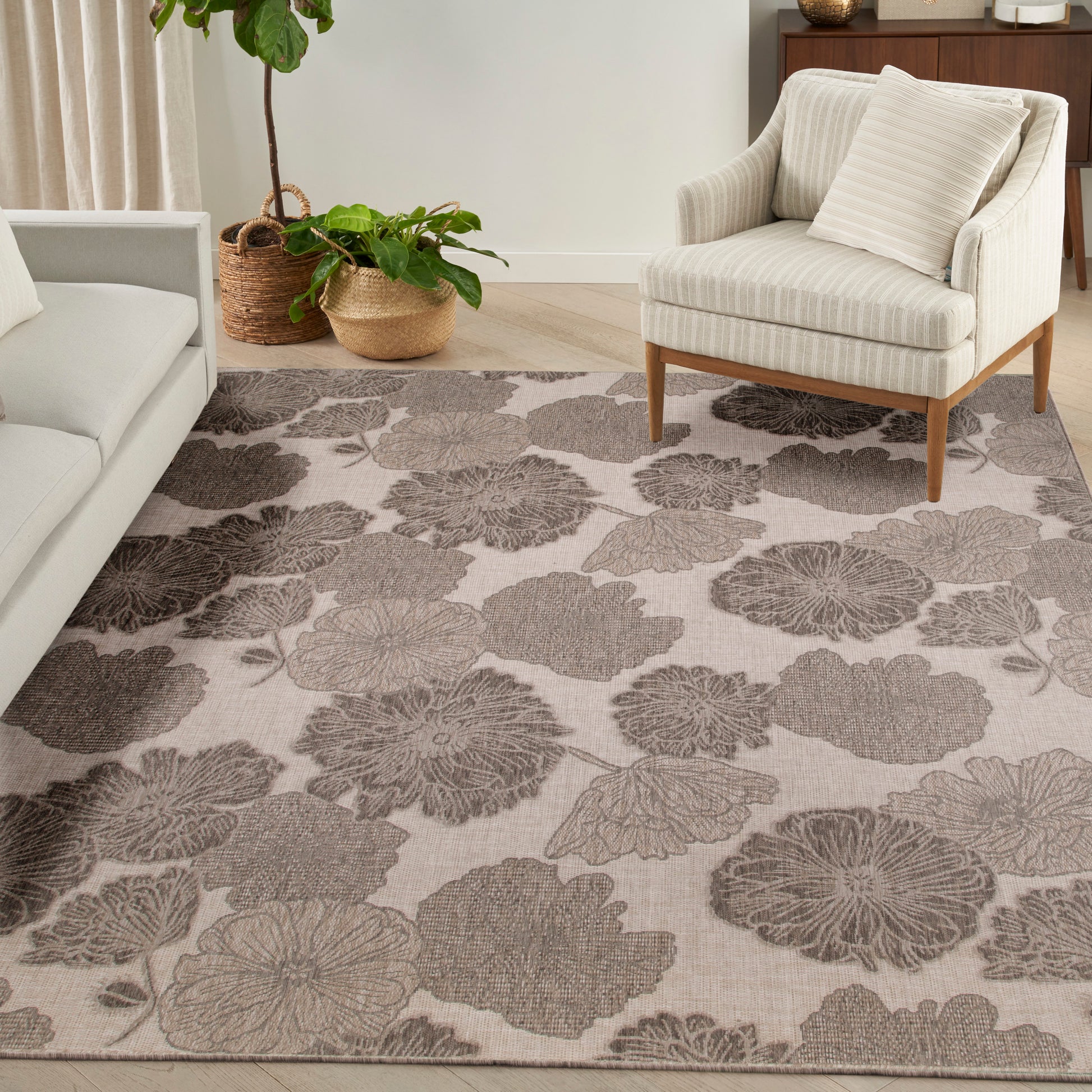 Nourison Home Garden Oasis  Natural  Contemporary
