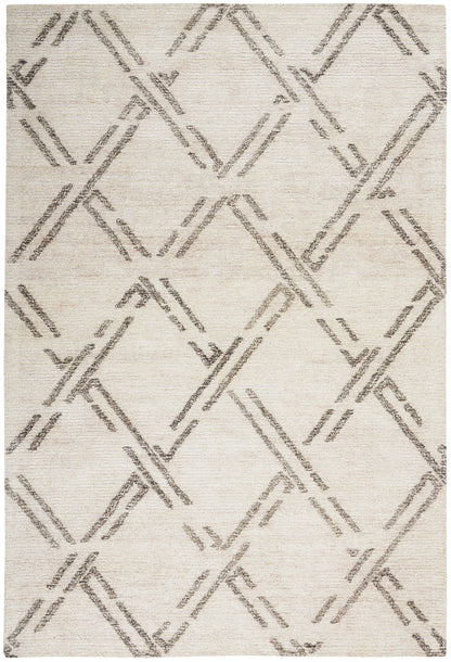Nourison Home Venosa VSN01 Ivory Grey Contemporary Tufted Rug