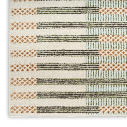 Nourison Home Nordic  Ivory Multicolor  Contemporary