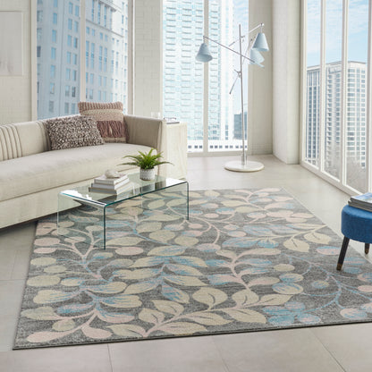 Nourison Home Tranquil  Grey Beige  Contemporary