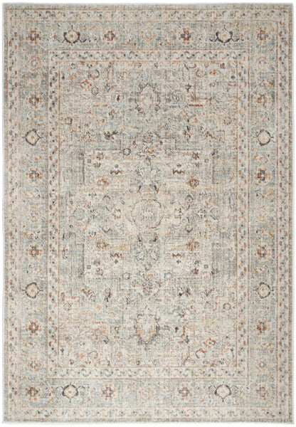 Nourison Home Oushak Home OUS02 Light Grey Traditional Loom-woven Rug