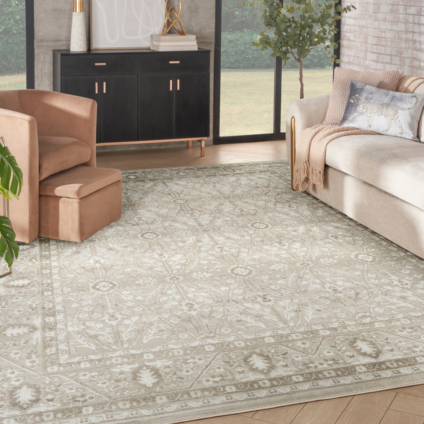 Nourison Home Dekor  Ivory Taupe  Traditional