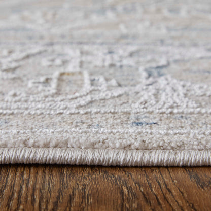 Feizy Pasha 39M5F Beige Blue Transitional/Bohemian & Eclect Machinemade Rug - Rugs - Feizy - Atlanta Designer Rugs