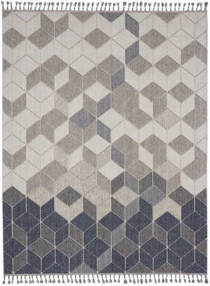 Nourison Home Paxton PAX02 Grey Slate Contemporary Power-loomed Rug