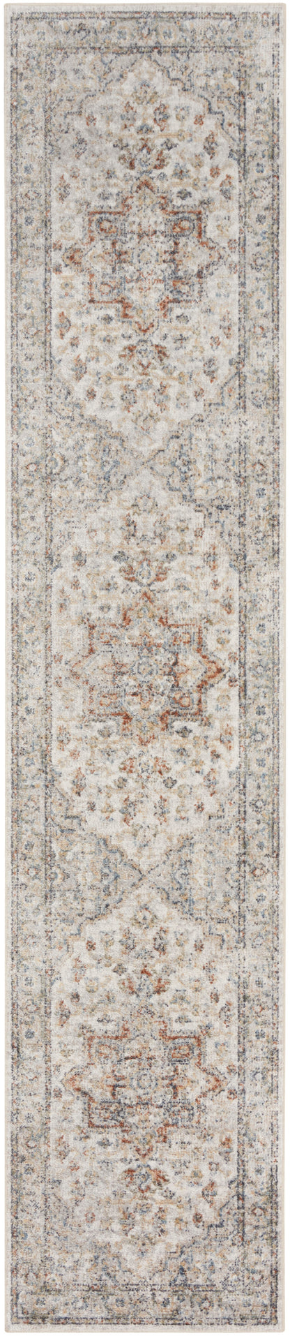 Nourison Home Astra Machine Washable ASW12 Grey Multicolor Traditional Power-loomed Rug