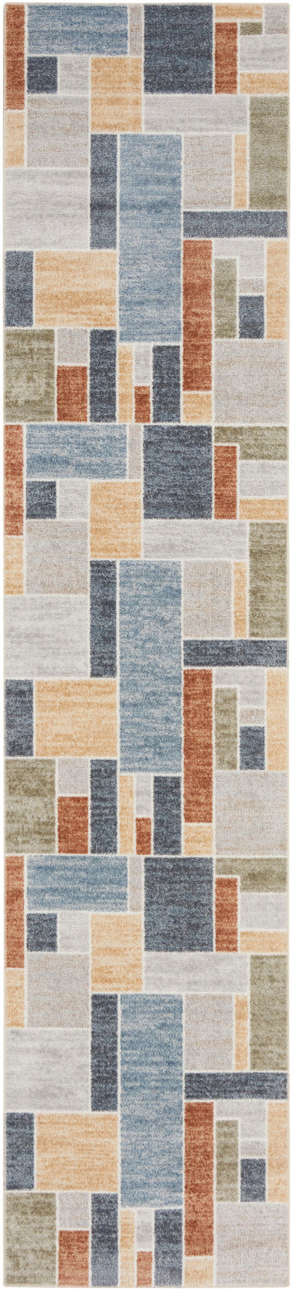 Nourison Home Astra Machine Washable ASW09 Multicolor Contemporary Power-loomed Rug