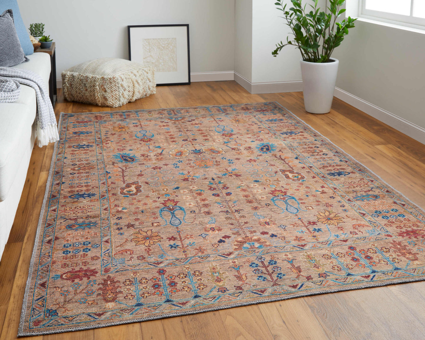 Feizy Rawlins  Beige Multi Transitional/Bohemian & Eclectic/Casual