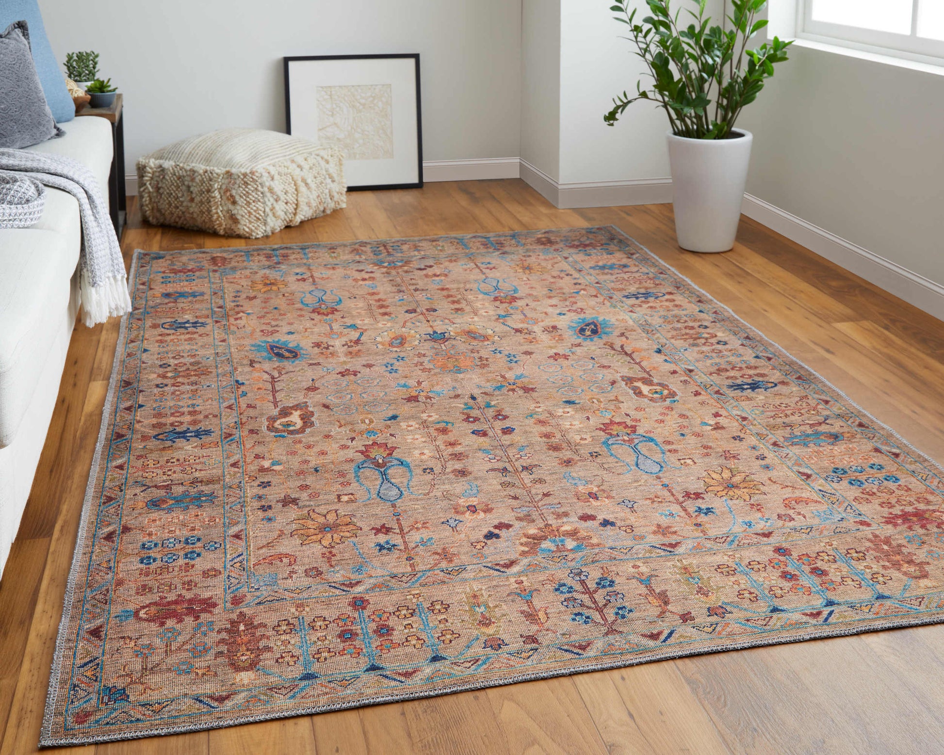 Feizy Rawlins  Beige Multi Transitional/Bohemian & Eclectic/Casual