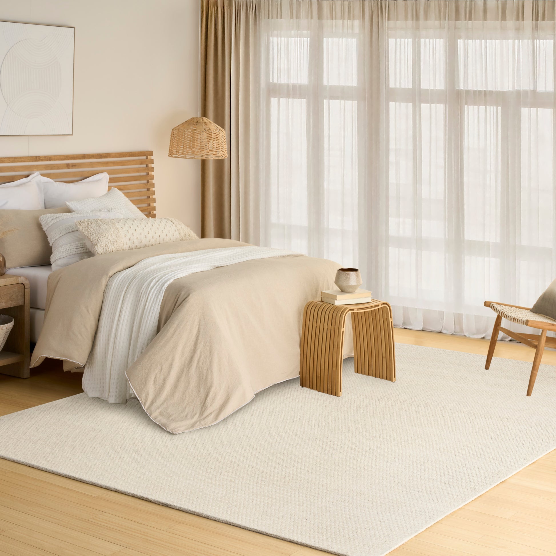 DKNY Pure Rows  Ivory  Contemporary