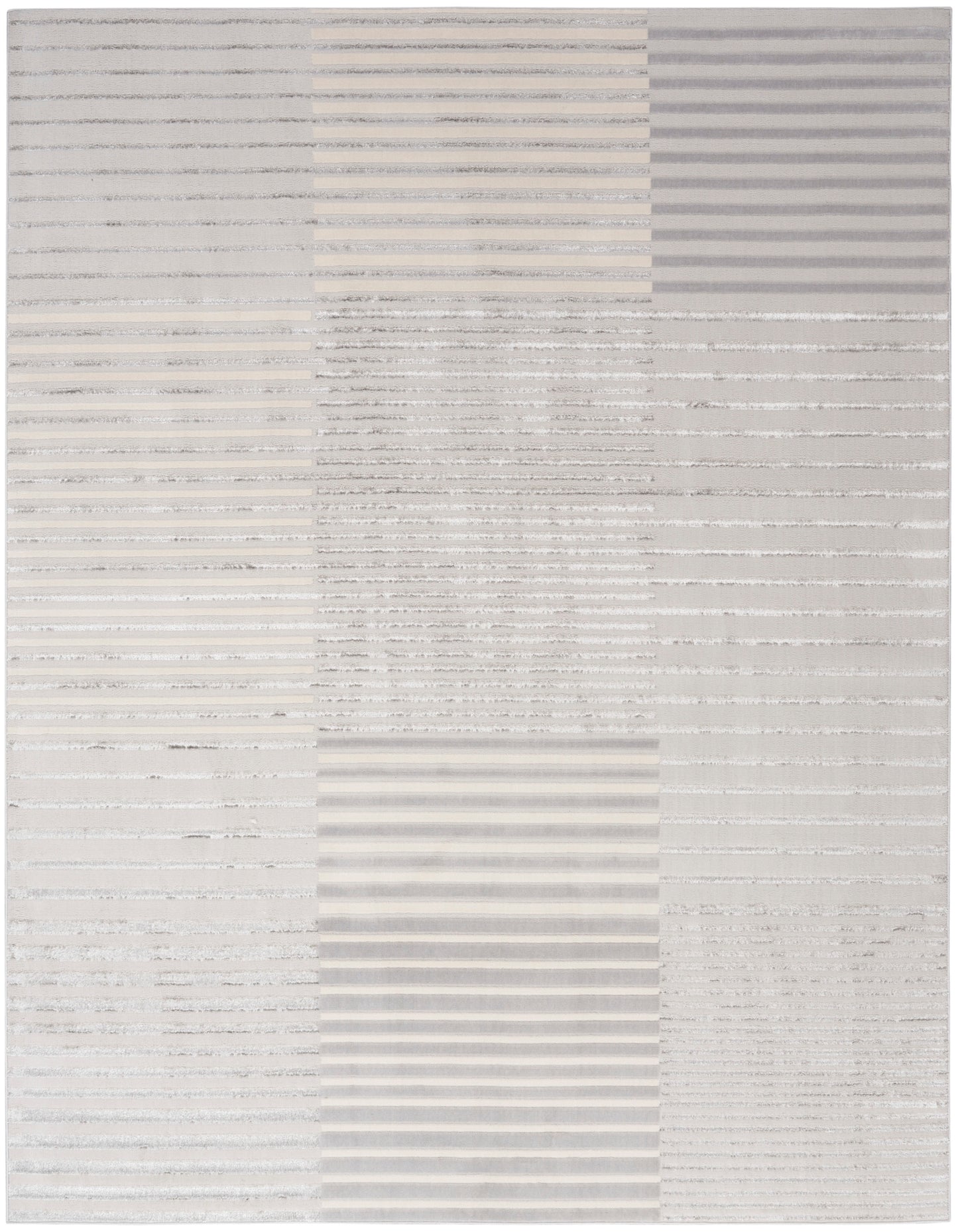 Nourison Home Splash BSK04 Silver Grey Contemporary Power-loomed Rug