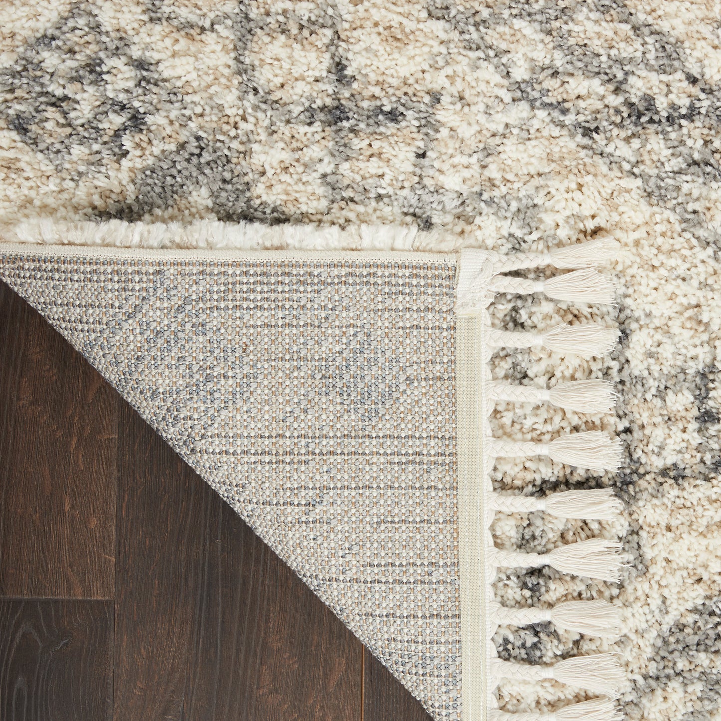 Nourison Home Oslo Shag  Ivory Grey  Contemporary