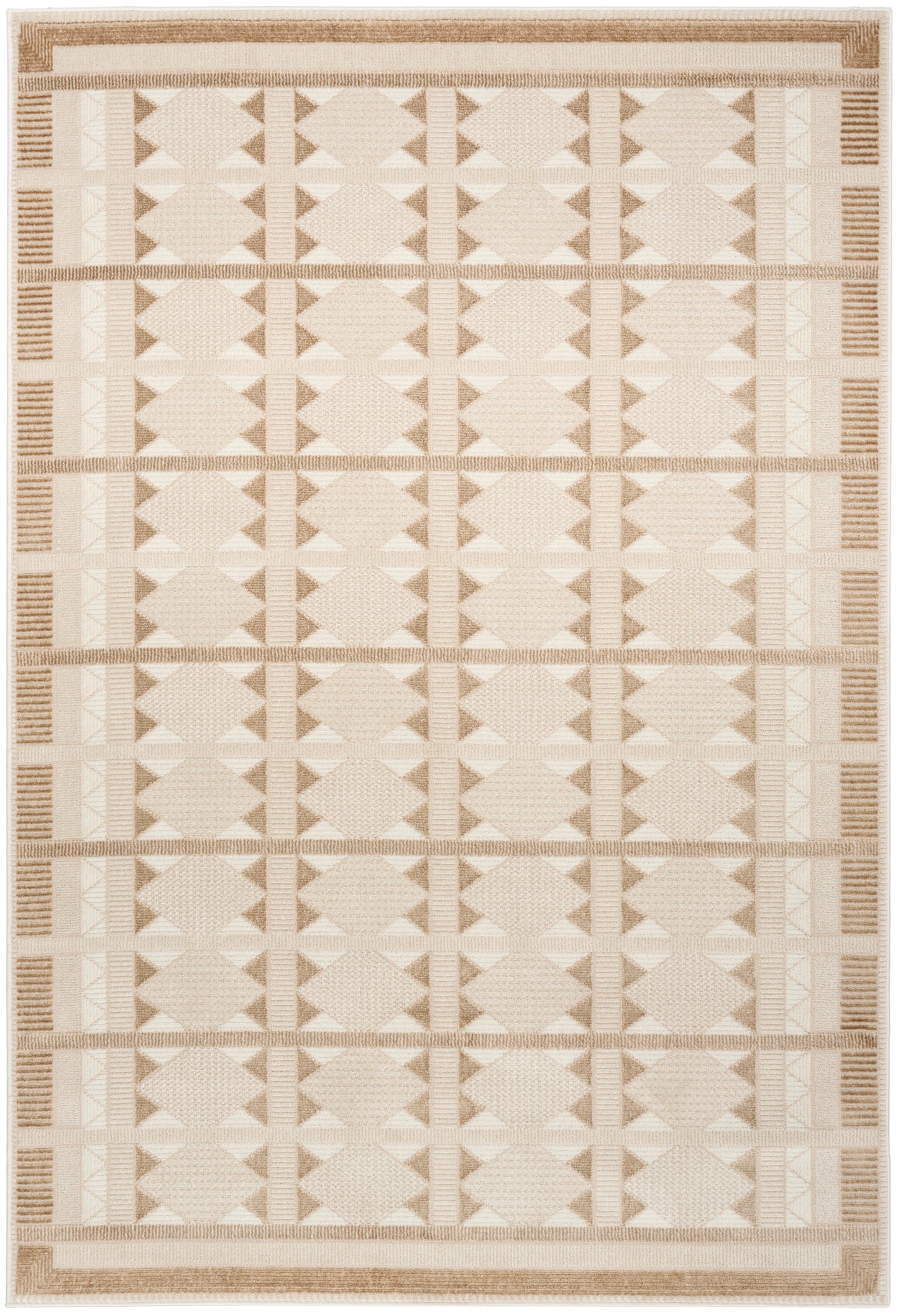Nourison Home Nordic NRC06 Taupe Contemporary Power-loomed Rug