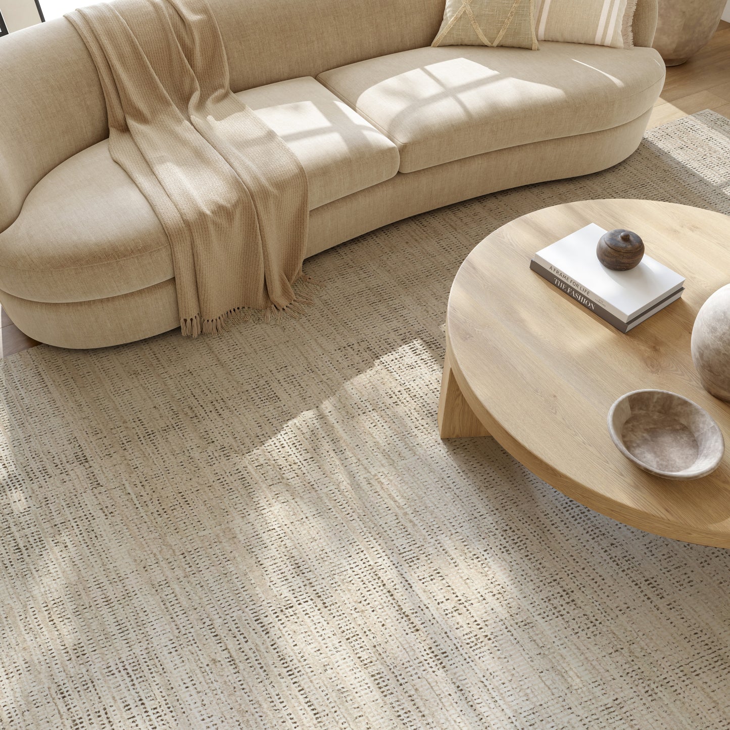 Nourison Home Soft Structure  Beige  Contemporary