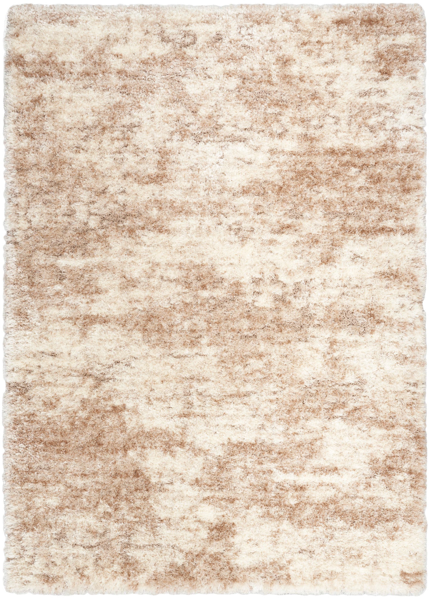 Nourison Home Dreamy Shag DRS10 Ivory Dark Beige Contemporary Power-loomed Rug