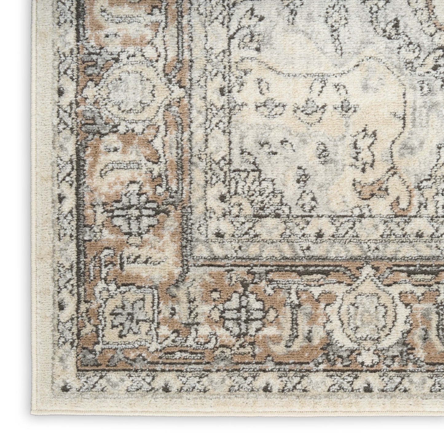 Nourison Home Quarry  Ivory Grey Taupe  Traditional