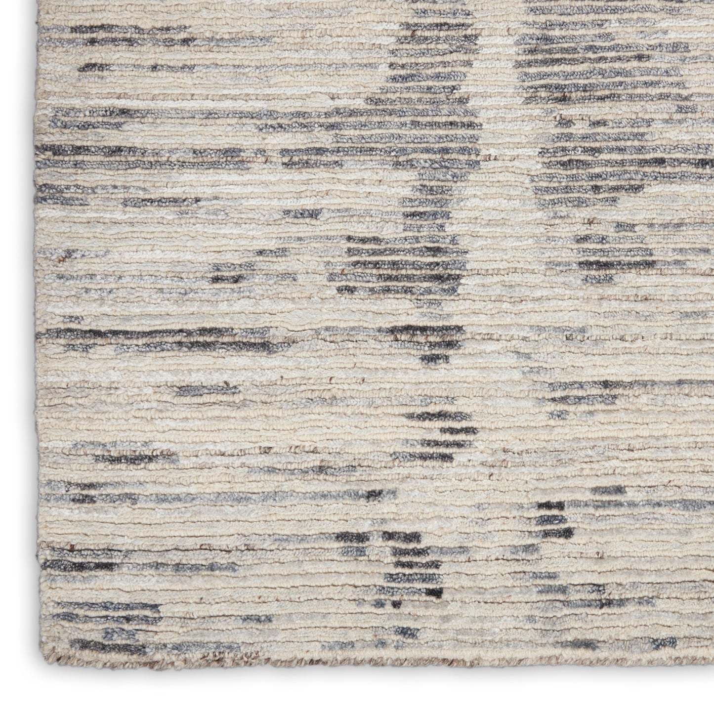 Nourison Home OCEAN  Cream Charcoal  Contemporary