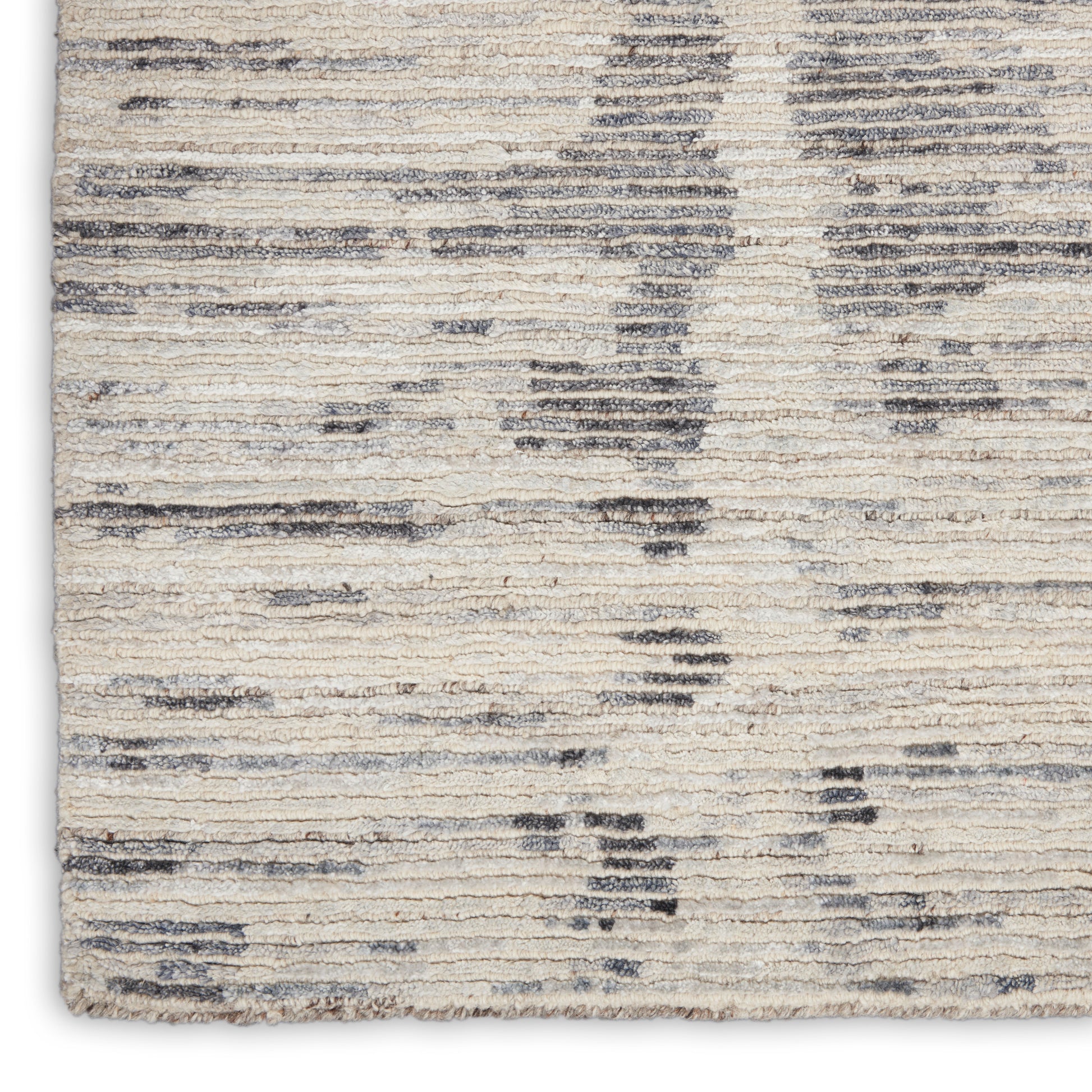 Nourison Home OCEAN  Cream Charcoal  Contemporary