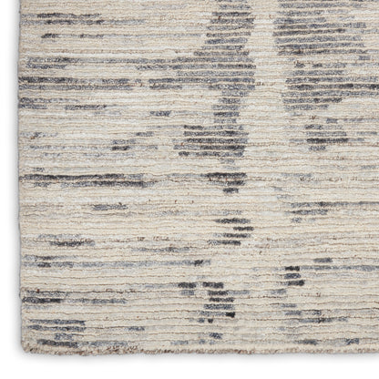 Nourison Home OCEAN  Cream Charcoal  Contemporary