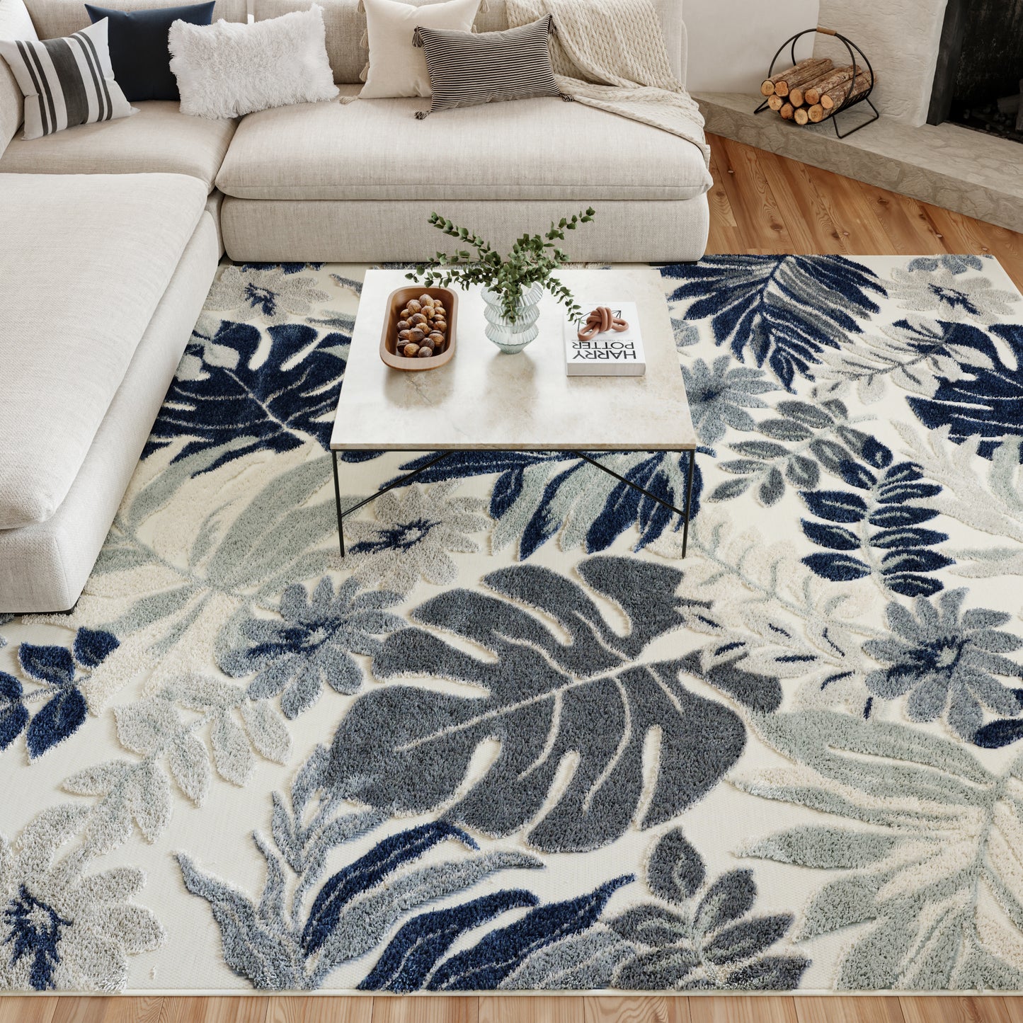 Nourison Home Suncoast  Blue  Contemporary