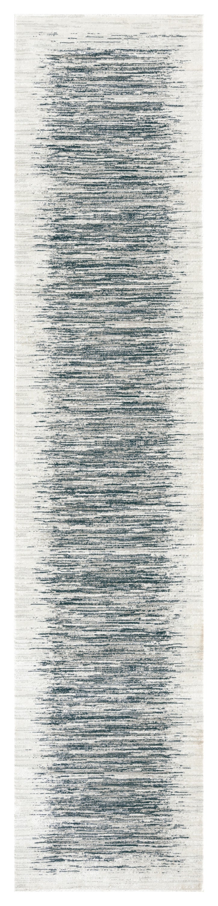 DKNY Grand Street GRN04 Ivory Blue Contemporary Power-loomed Rug