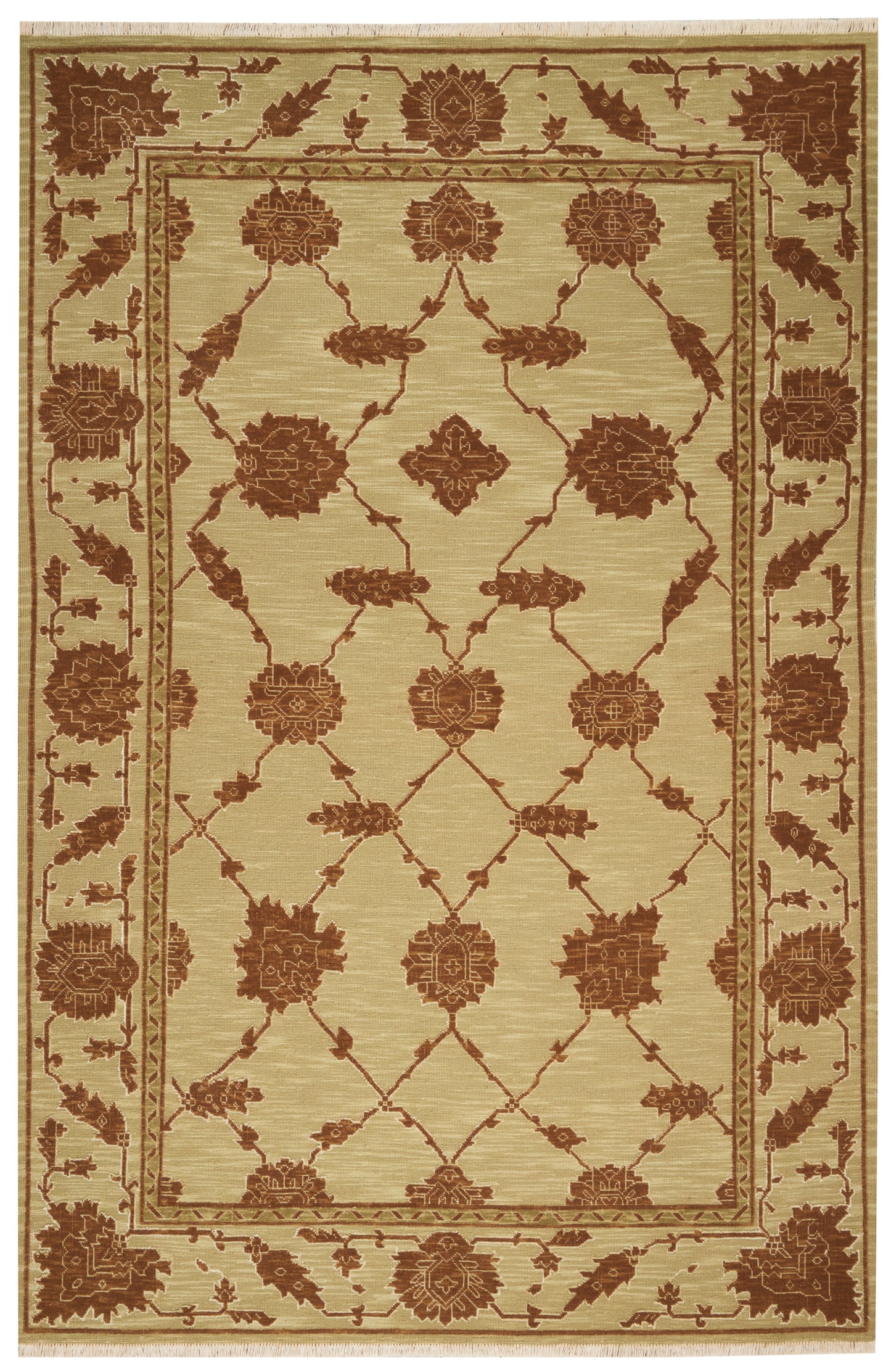 Nourison Home Silk Pointe  Green  Traditional