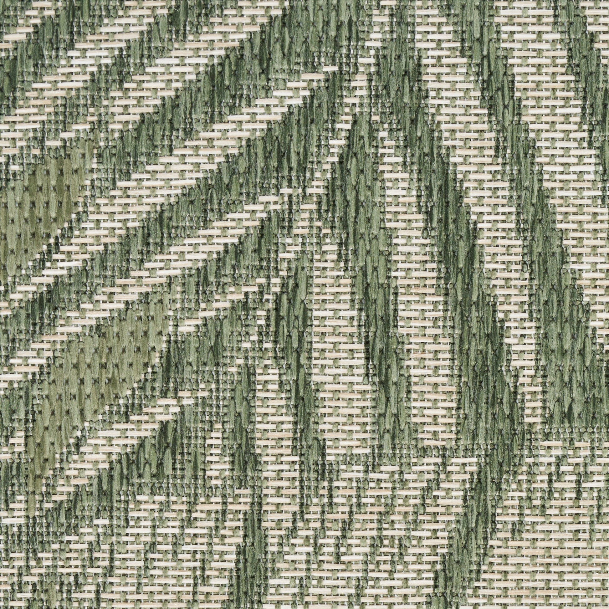 Nourison Home Garden Oasis  Green Ivory  Contemporary