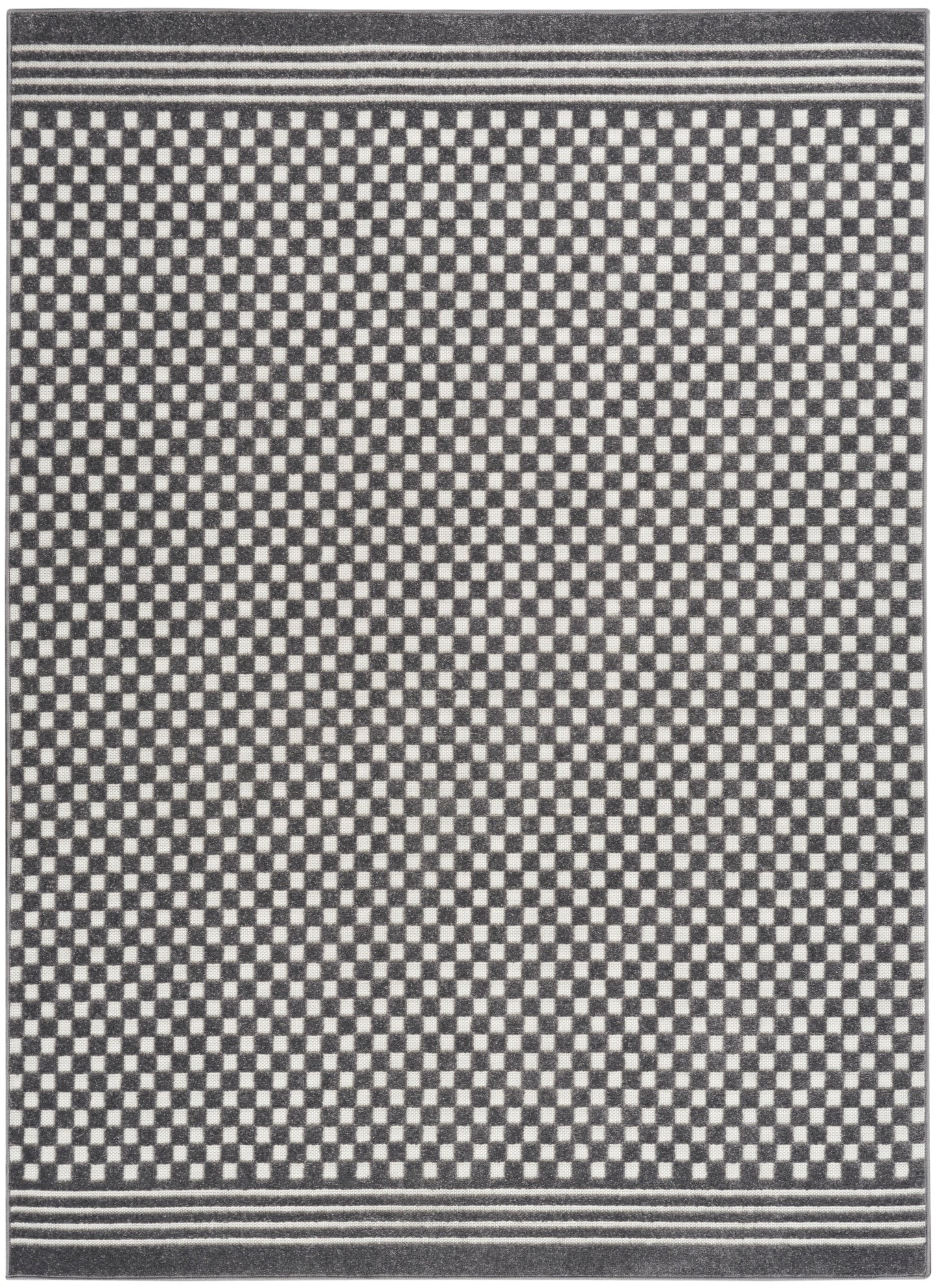 Nourison Home Care Free CAF02 Grey Contemporary Loom-woven Rug
