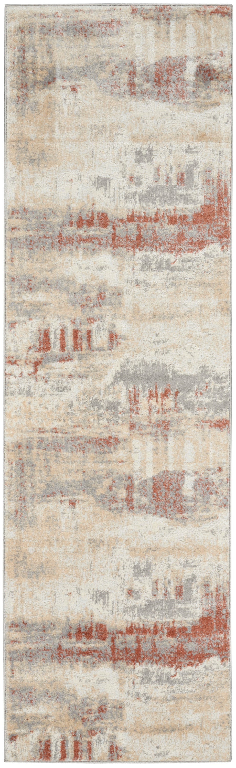Calvin Klein CK005 Enchanting ECH02 Grey Rust Contemporary Power-loomed Rug