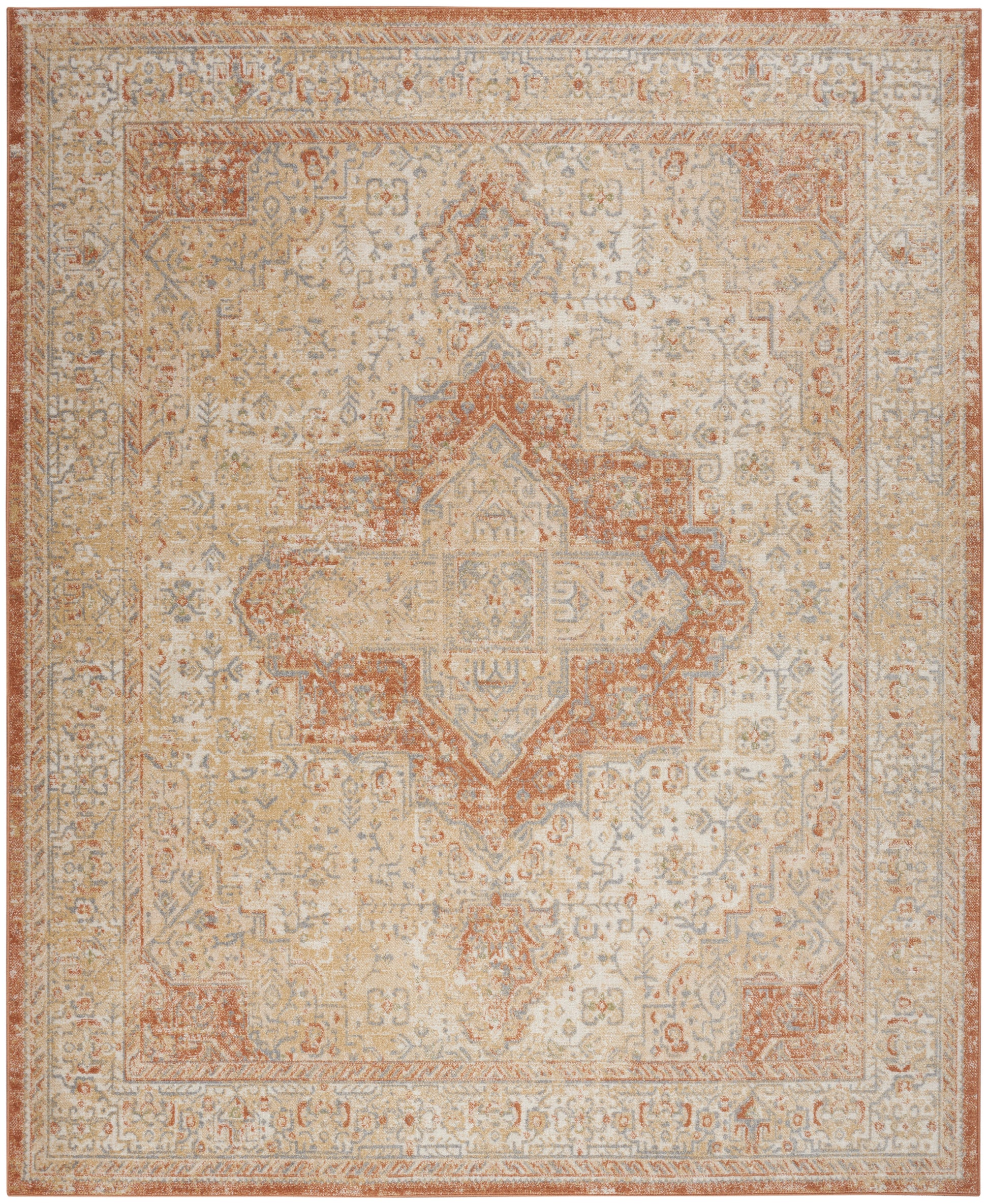 Nourison Home Nourison Essentials Persian  Beige Rust  Traditional