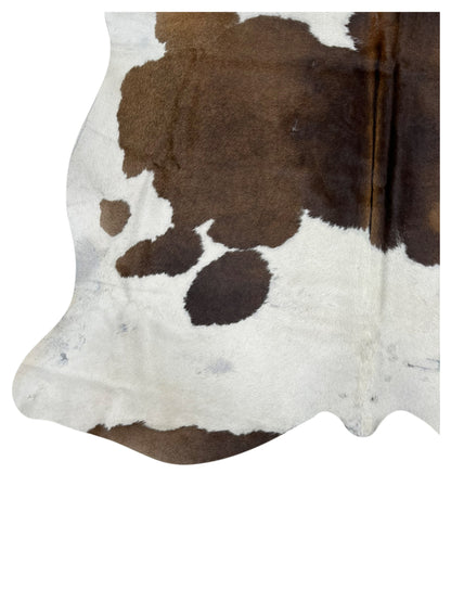 Artisan Claire 5581 Brown White Hair on Hide Cowhide Shape Rug