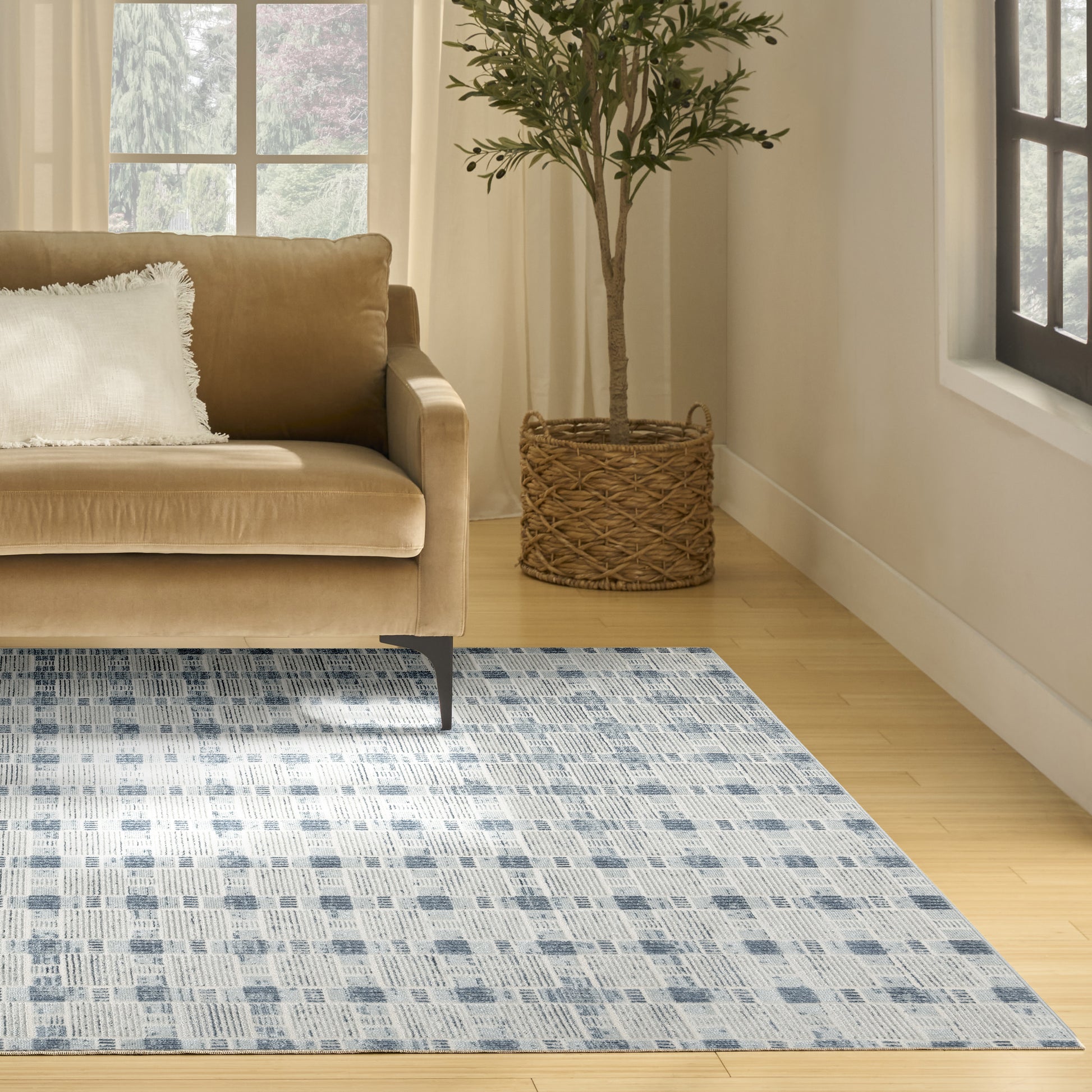 Nourison Home Nordic  Blue  Contemporary