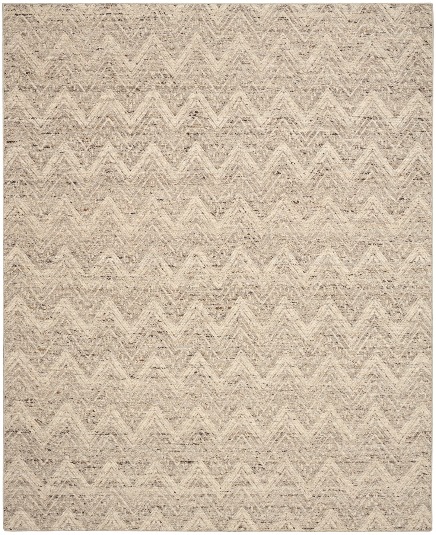 DKNY Pure Purl PUU01 Grey Ivory Contemporary Handmade Rug