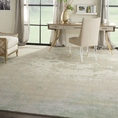 Nourison Home Twilight  Ivory Green  Contemporary