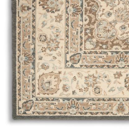 Nourison Home Living Treasures  Grey Ivory  Traditional