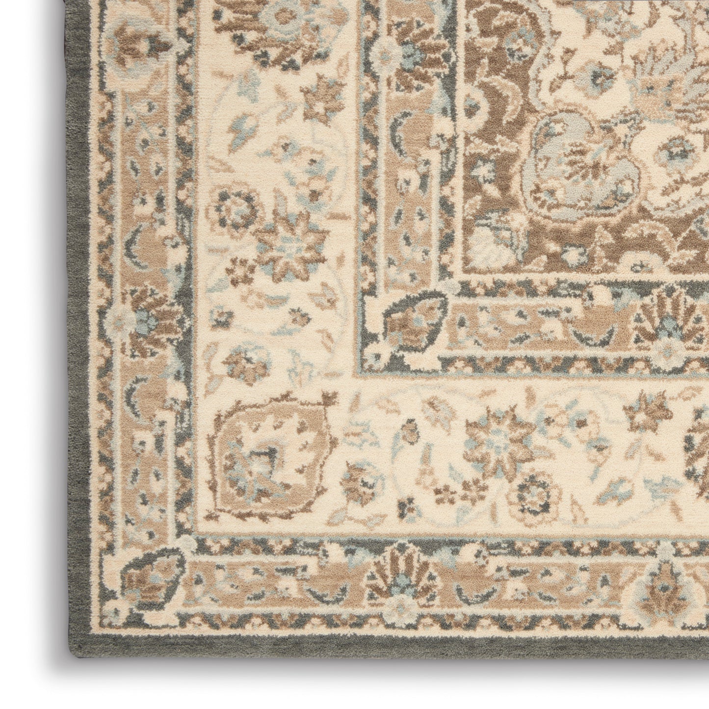 Nourison Home Living Treasures  Grey Ivory  Traditional