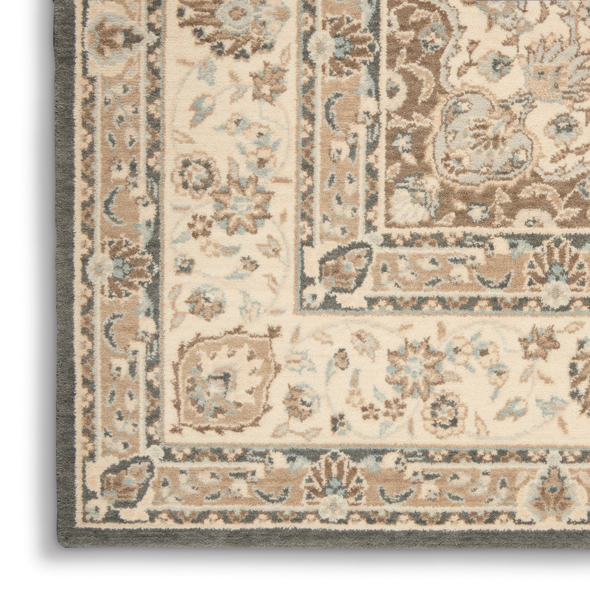 Nourison Home Living Treasures  Grey Ivory  Traditional