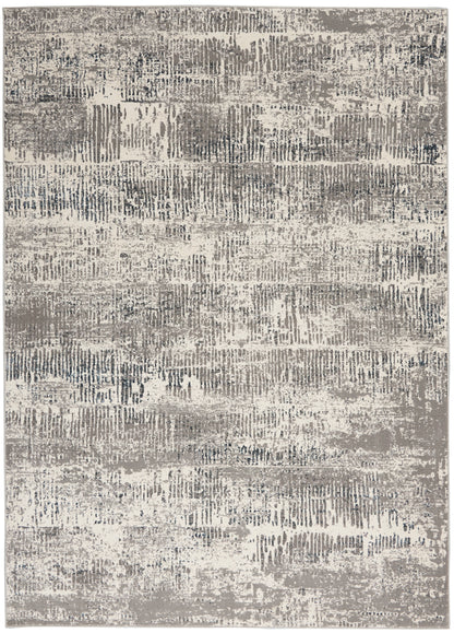 Michael Amini MA90 Uptown UPT03 Ivory Grey Contemporary Power-loomed Rug