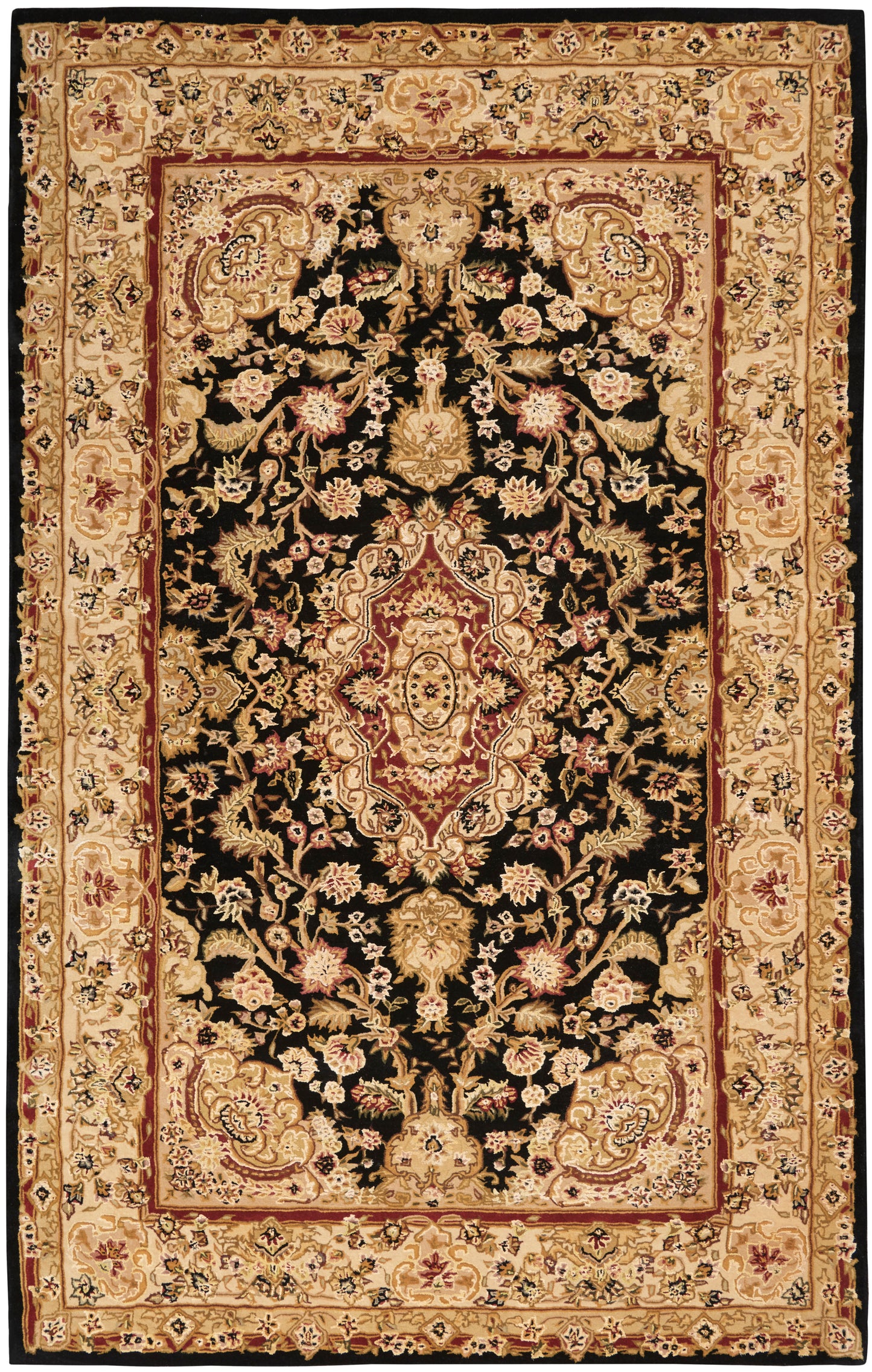 Nourison Home Nourison 2000 2028 Black Traditional Tufted Rug