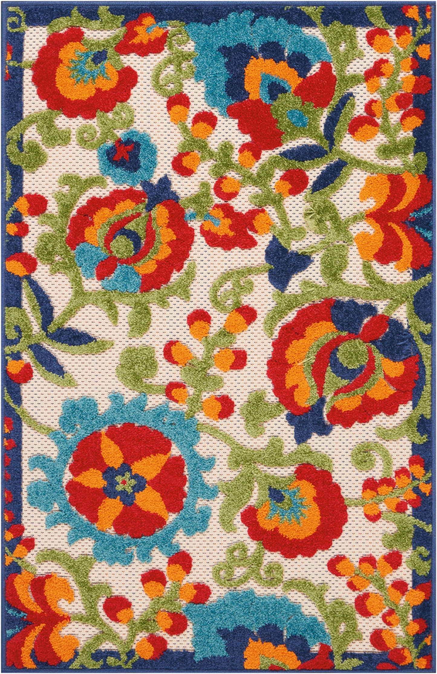 Nourison Home Aloha ALH17 Multicolor Contemporary Power-loomed Rugs