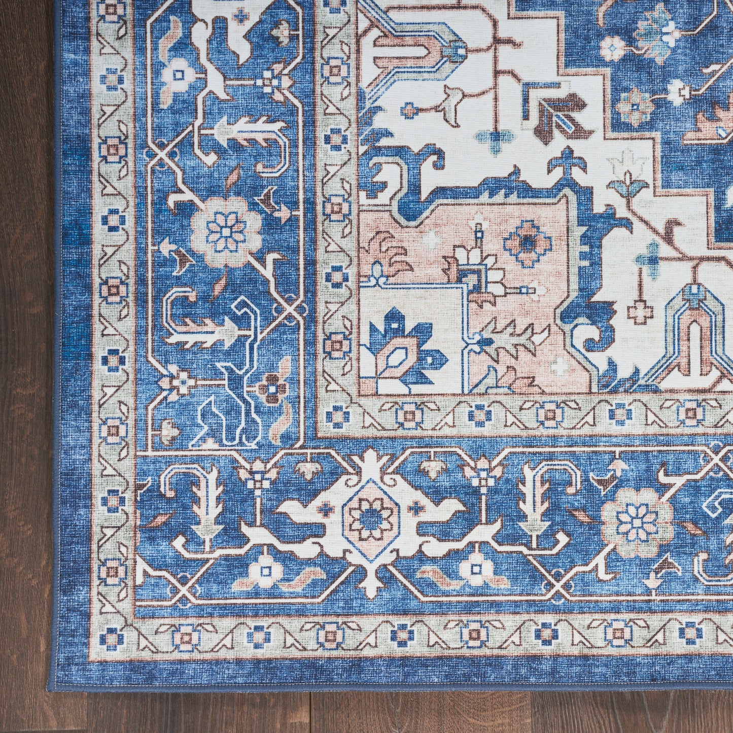 Nourison Home Fulton  Navy Ivory  Traditional