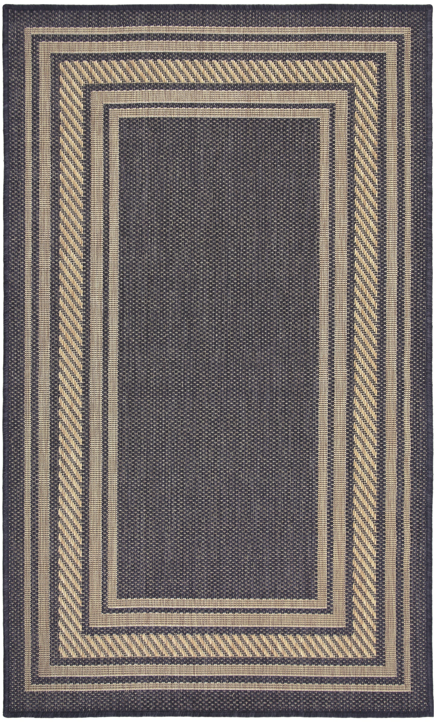 Nourison Home Horizon Indoor/Outdoor HOZ03 Charcoal Contemporary Power-loomed Rug