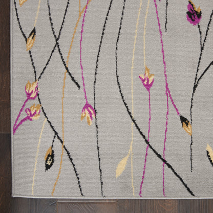 Nourison Home Grafix  Grey  Contemporary