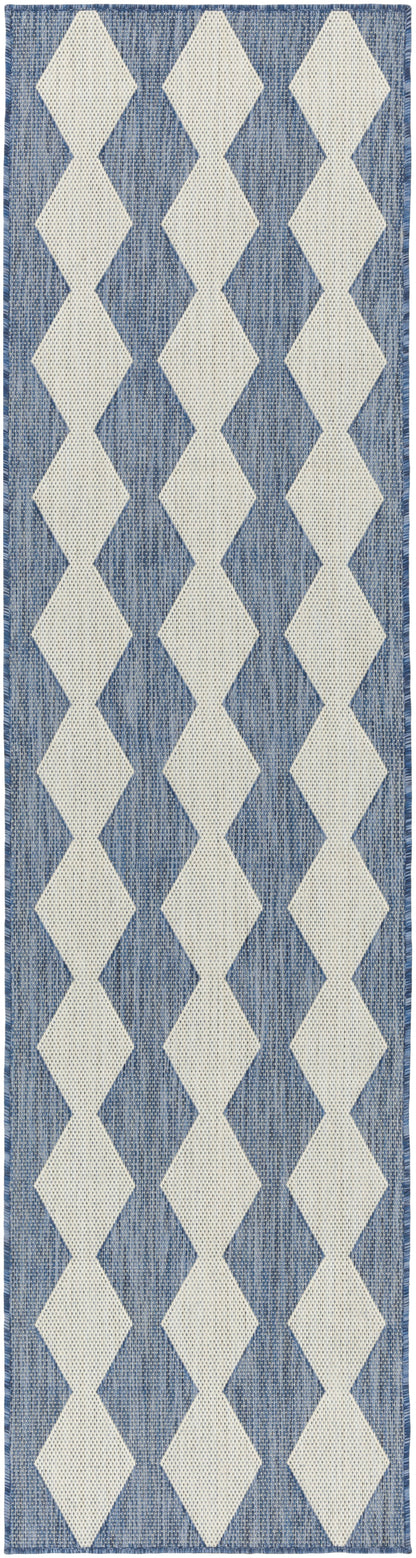 Nourison Home Positano POS04 Navy Blue Contemporary Power-loomed Rug